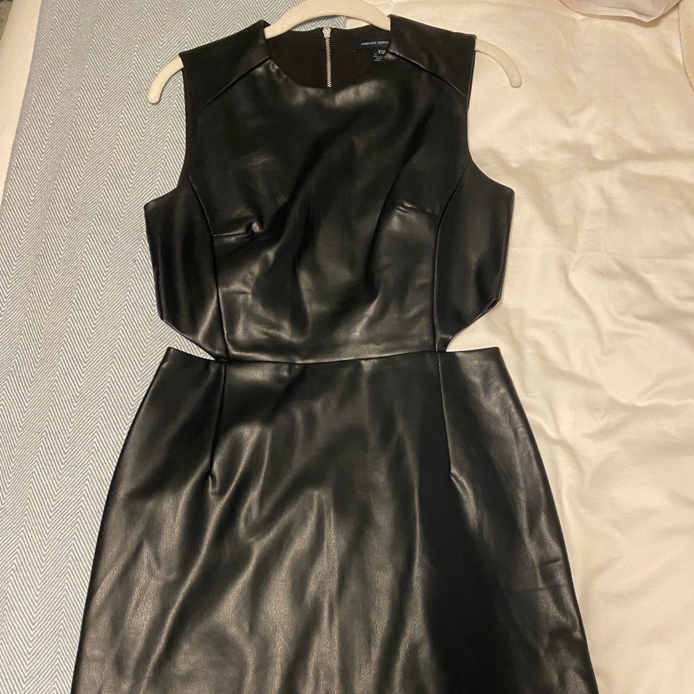 Black Leather French Connection Dress